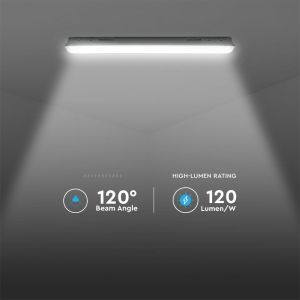 LED Waterproof Fitting SAMSUNG CHIP - 120CM 36W Sensor Milky Cover + SS Clips 6400K