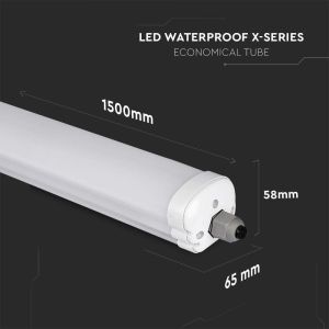 LED Waterproof Fitting X-SERIES 1500mm 32W 4000K 160LM/W