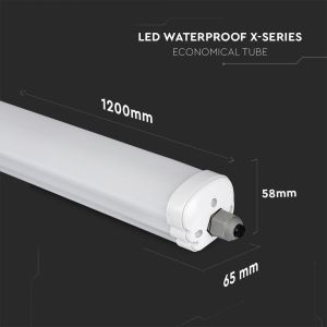 LED Waterproof Fitting X-SERIES 1200mm 24W 4000K 160LM/W