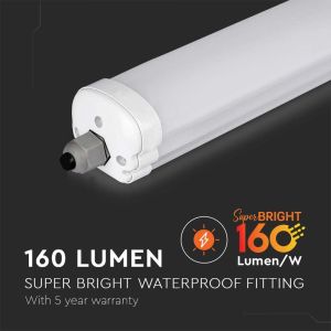 LED Waterproof Fitting X-SERIES 1200mm 24W 4000K 160LM/W