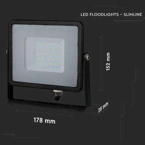 30W LED Floodlight SMD SAMSUNG CHIP Black Body 4000K