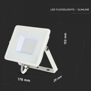 30W LED Floodlight SMD SAMSUNG CHIP White Body 3000K