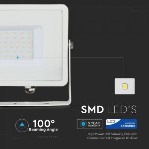 30W LED Floodlight SMD SAMSUNG CHIP White Body 3000K