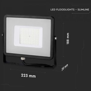 50W LED Floodlight SMD SAMSUNG CHIP Black Body 6400K