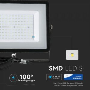 100W LED Floodlight SMD SAMSUNG CHIP Black Body 4000K