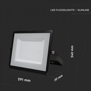 100W LED Floodlight SMD SAMSUNG CHIP Black Body 4000K