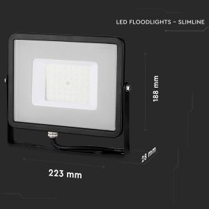 100W LED Floodlight SMD SAMSUNG CHIP Black Body 6400K