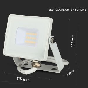 10W LED Floodlight SMD SAMSUNG CHIP White Body 4000K