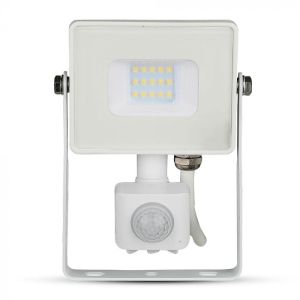 10W LED Sensor Floodlight SAMSUNG CHIP Cut-OFF Function White Body 3000K