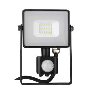 10W LED Sensor Floodlight SAMSUNG CHIP Cut-OFF Function Black Body 3000K