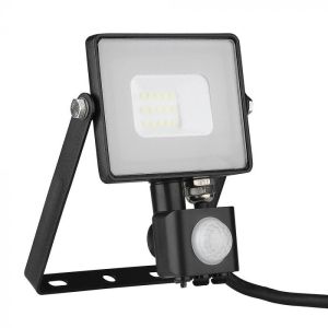 10W LED Sensor Floodlight SAMSUNG CHIP Cut-OFF Function Black Body 4000K