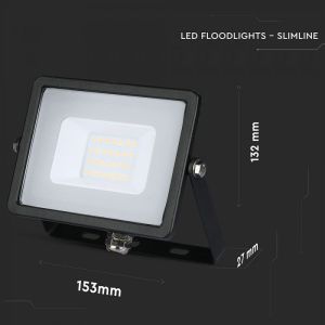 20W LED Floodlight SMD SAMSUNG CHIP Black Body 3000K