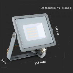 20W LED Floodlight SMD SAMSUNG CHIP Grаy Body 3000K