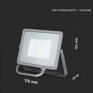 30W LED Floodlight SMD SAMSUNG CHIP Gray Body 4000K