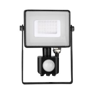 30W LED Sensor Floodlight SAMSUNG CHIP Cut-OFF Function Black Body 3000K