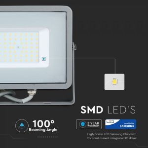 50W LED Floodlight SMD SAMSUNG CHIP Grаy Body 3000K