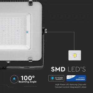 150W LED Floodlight SMD SAMSUNG CHIP Black Body 3000K