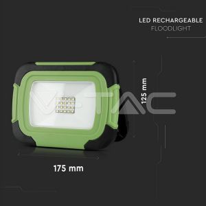 10W LED Floodlight Rechargeable SAMSUNG CHIP IP44 6400