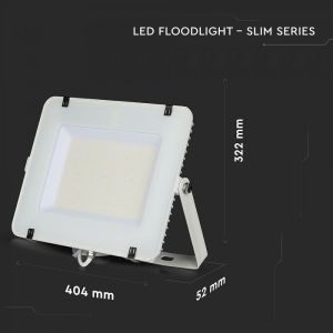 SKU 774 150W LED Floodlight SMD SAMSUNG CHIP SLIM White Body 4000K 120LM/W