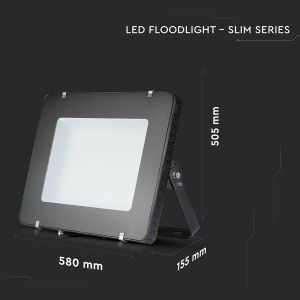 500W LED Floodlight SMD SAMSUNG CHIP SLIM Black Body 4000K 120LM/W