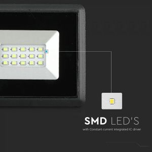 10W LED Floodlight SMD E-Series Black Body Green IP65