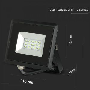 10W LED Floodlight SMD E-Series Black Body Green IP65