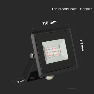 10W LED Floodlight SMD E-Series Black Body Red IP65