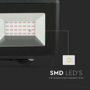 20W LED Floodlight SMD E-Series Black Body Red IP65