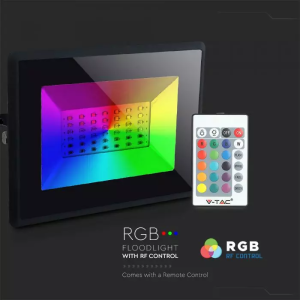 30W LED Floodlight With Remote Control RGB IP65