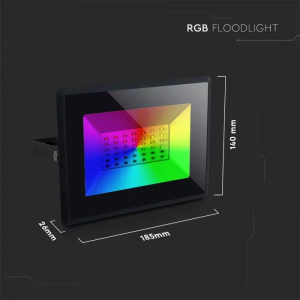 30W LED Floodlight With Remote Control RGB IP65