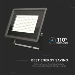 100W LED Floodlight SMD Black Body 3000K F-CLASS