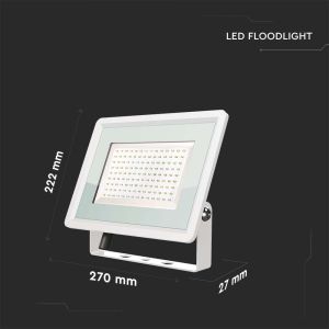 100W LED Floodlight SMD White Body 3000K F-CLASS