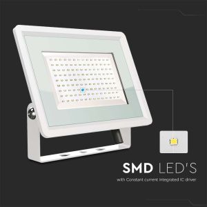 100W LED Floodlight SMD White Body 3000K F-CLASS