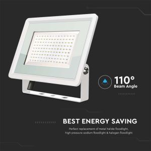 100W LED Floodlight SMD White Body 3000K F-CLASS