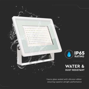 100W LED Floodlight SMD White Body 3000K F-CLASS