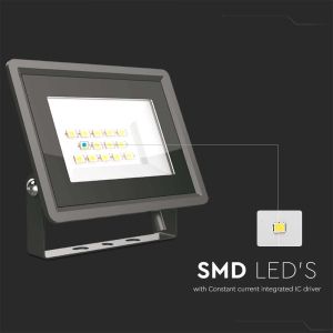 10W LED Floodlight SMD Black Body 3000K F-CLASS