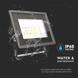 10W LED Floodlight SMD Black Body 3000K F-CLASS