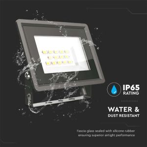 10W LED Floodlight SMD Black Body 4000K F-CLASS