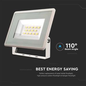 10W LED Floodlight SMD White Body 3000K F-CLASS