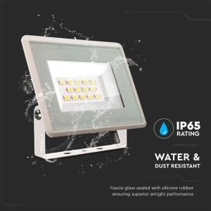 10W LED Floodlight SMD White Body 3000K F-CLASS