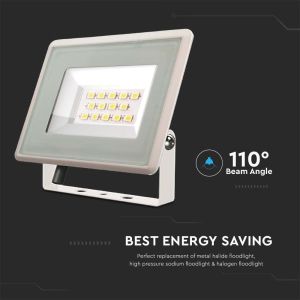 10W LED Floodlight SMD White Body 6400K F-CLASS