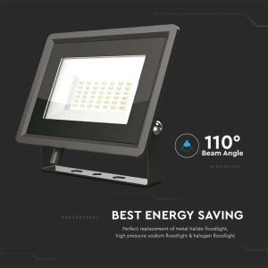 30W LED Floodlight SMD Black Body 4000K F-CLASS