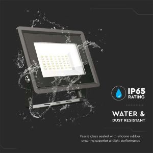 30W LED Floodlight SMD Black Body 4000K F-CLASS