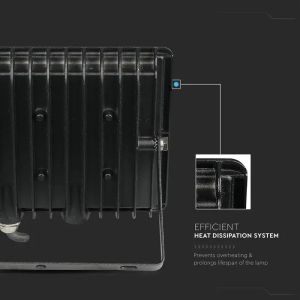 50W LED Floodlight SMD Black Body 4000K F-CLASS