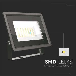 50W LED Floodlight SMD Black Body 6400K F-CLASS