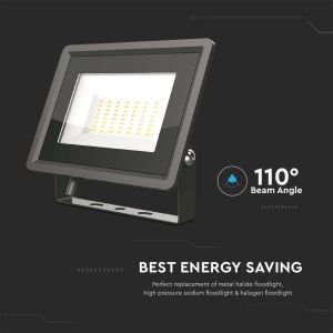 50W LED Floodlight SMD Black Body 6400K F-CLASS