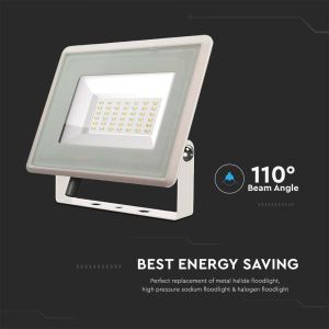 50W LED Floodlight SMD White Body 3000K F-CLASS