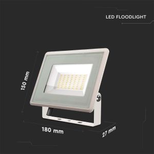 50W LED Floodlight SMD White Body 4000K F-CLASS