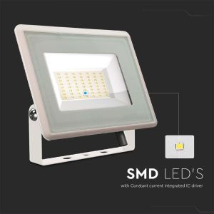 50W LED Floodlight SMD White Body 4000K F-CLASS