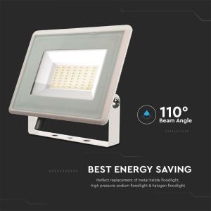 50W LED Floodlight SMD White Body 4000K F-CLASS